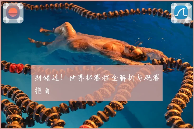 别错过!世界杯赛程全解析与观赛指南