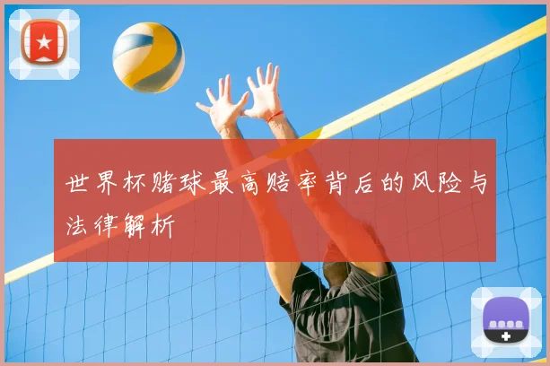 世界杯赌球最高赔率背后的风险与法律解析